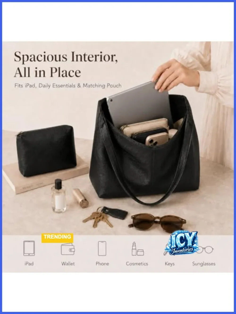 Slouchy Hobo Bag Women Soft Vegan Leather Crossbody Shoulder Purse Stylish